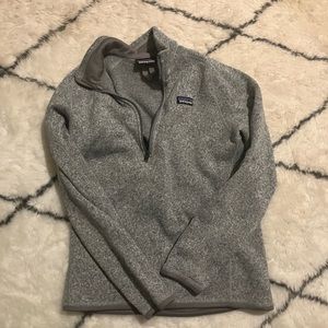 Patagonia Better Sweater Quarter Zip Fleece
Jacket Pullover Gray Size M Women’s
